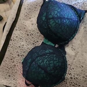 Torrid blue lace push up bra